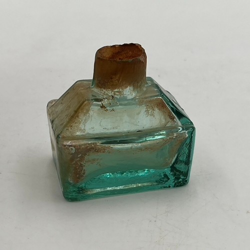 Vintage antique green glass - vintage,