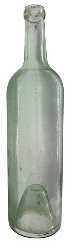 Green wine bottle - 11.75",